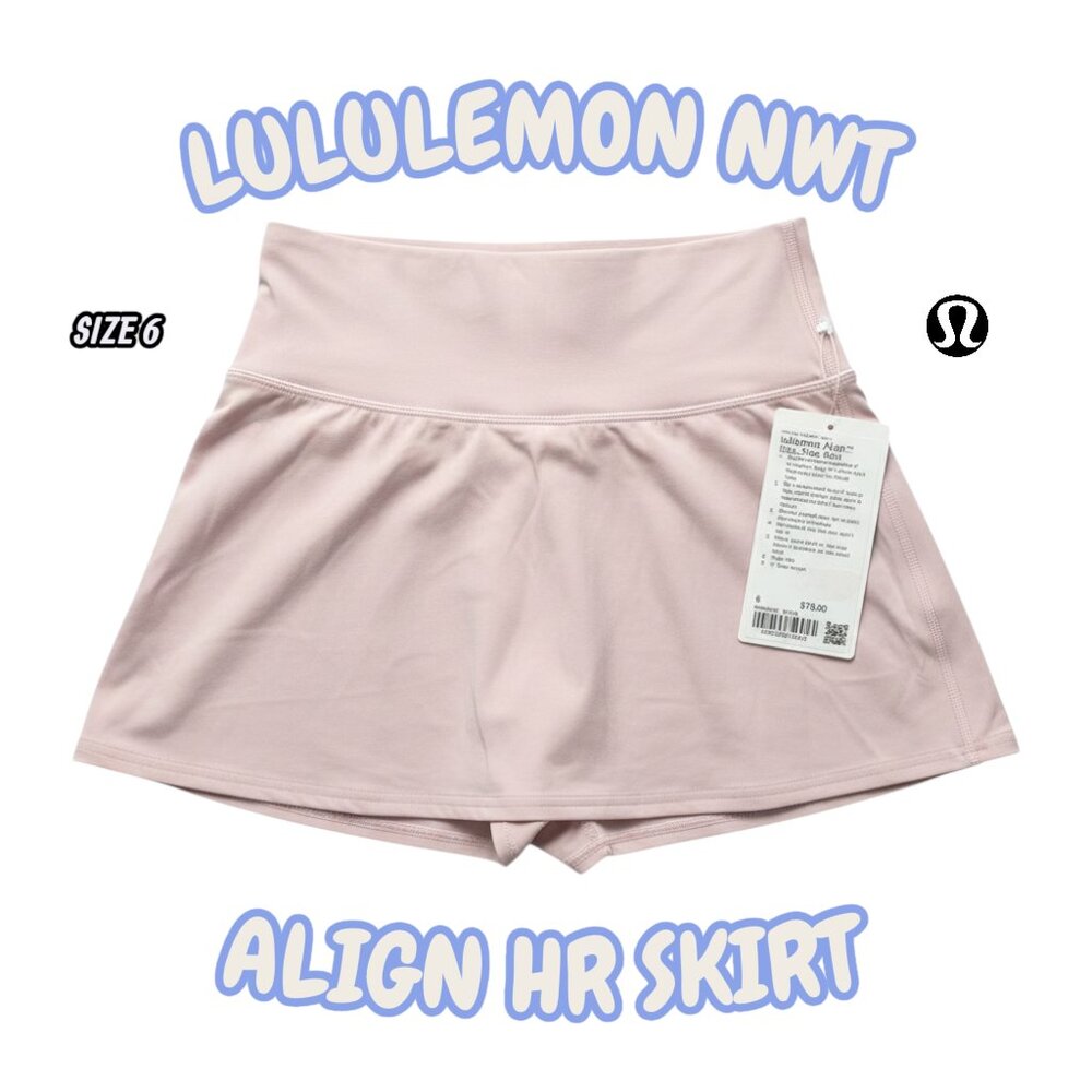 🌸 Lululemon Align Highrise Skirt - Size 6 - NEW with Tags - Pink Haze 💖